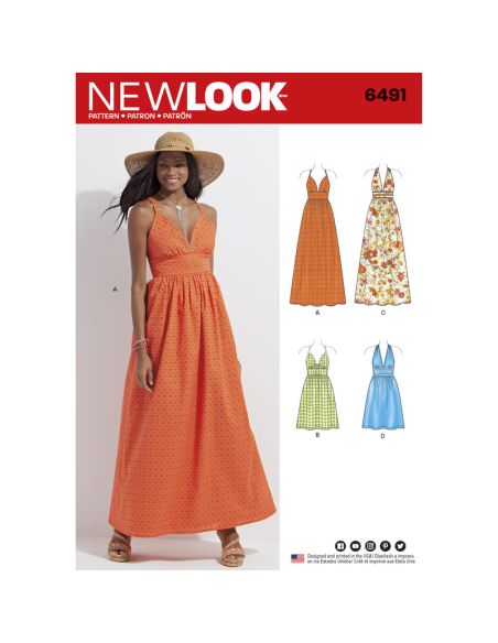 Patron New Look 6491 - Robe d'été