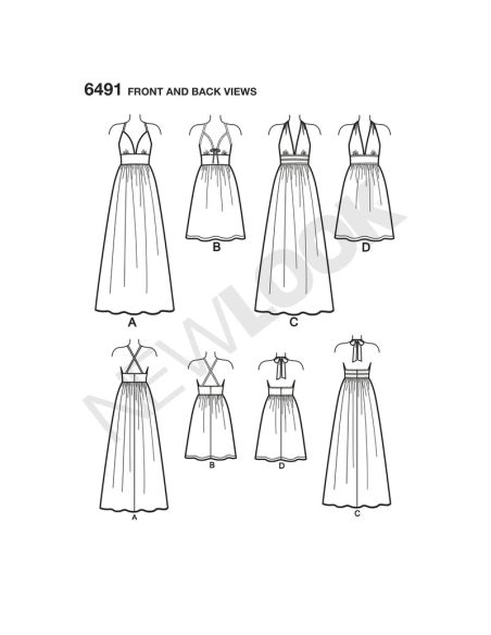 Patron New Look 6491 - Robe d'été