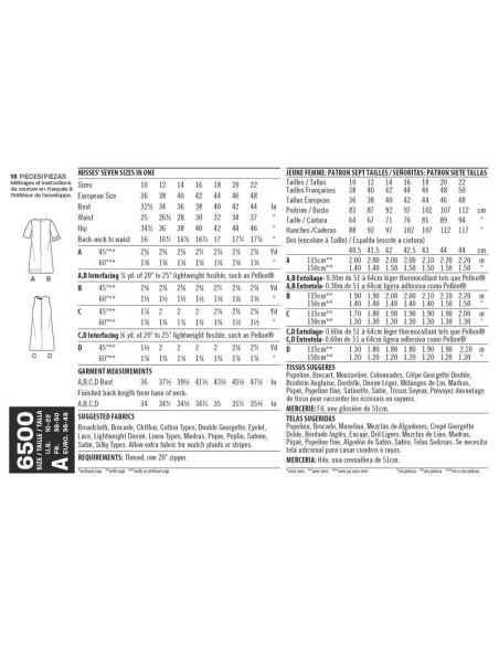 Patron New Look 6500 - Robe