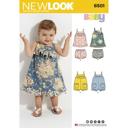 Patron New Look 6501 - Robe bébé