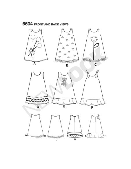 Patron New Look 6504 -Robes