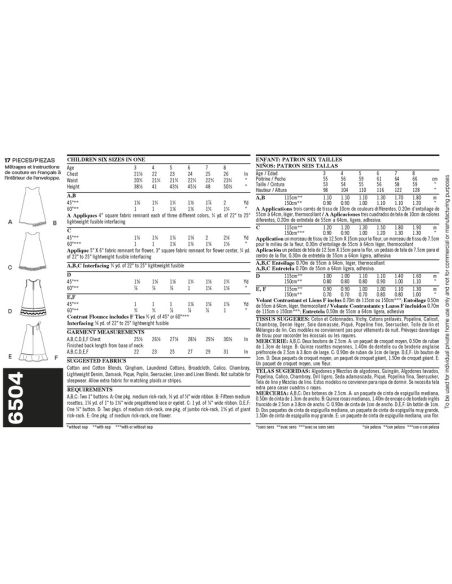 Patron New Look 6504 -Robes