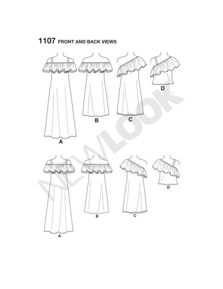 Patron New Look 6507 - Robe