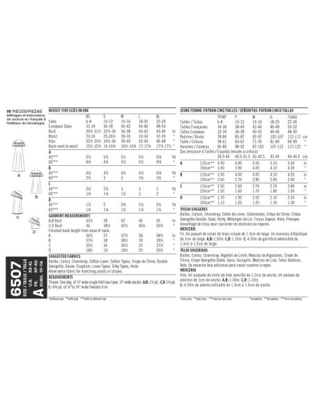 Patron New Look 6507 - Robe