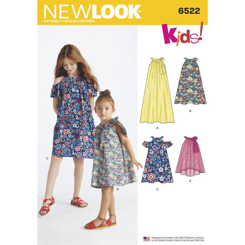 Patron New Look 6522 - Robe fillette