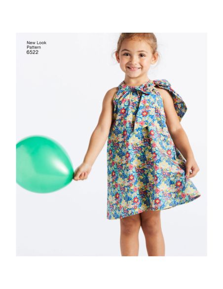 Patron New Look 6522 - Robe fillette