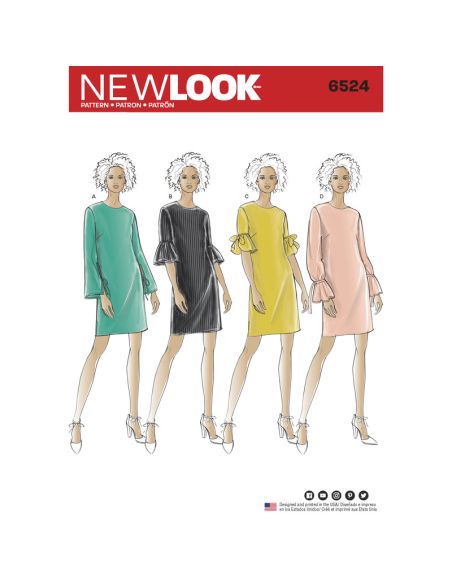 Patron New Look 6524 - Robe