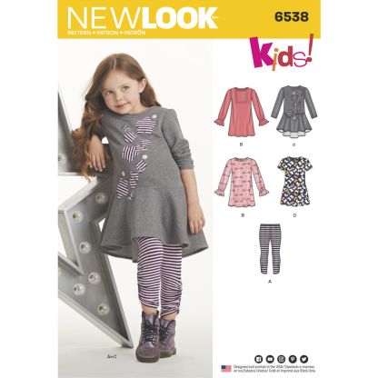 Patron New Look 6538 - Ensemble pour fillette