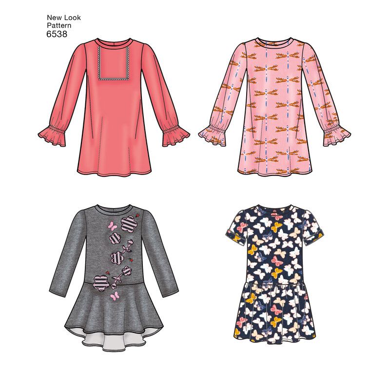 Patron New Look 6538 - Ensemble pour fillette