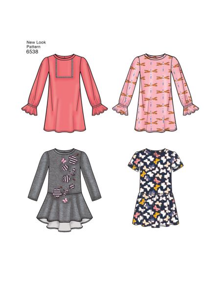 Patron New Look 6538 - Ensemble pour fillette