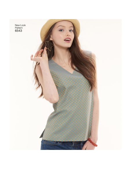 Patron New Look 6543 - Haut