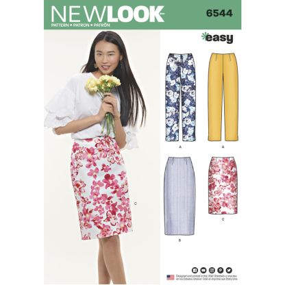 Patron New Look 6544 - Jupe et pantalon