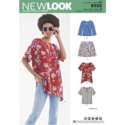 Patron New Look 6555 - Blouse