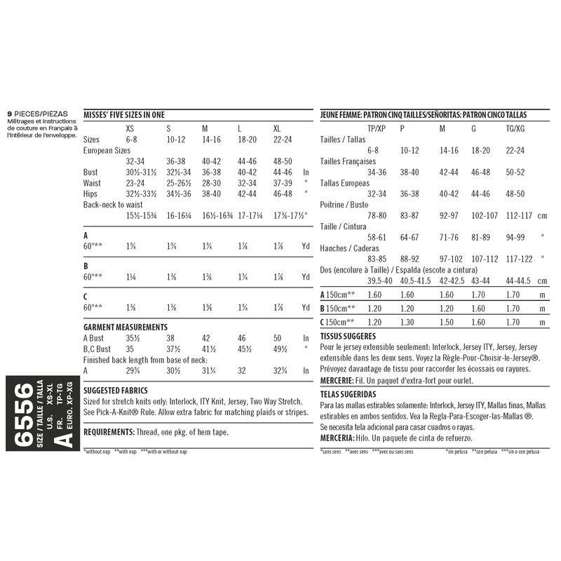 Patron New Look 6556 - Tee-Shirt