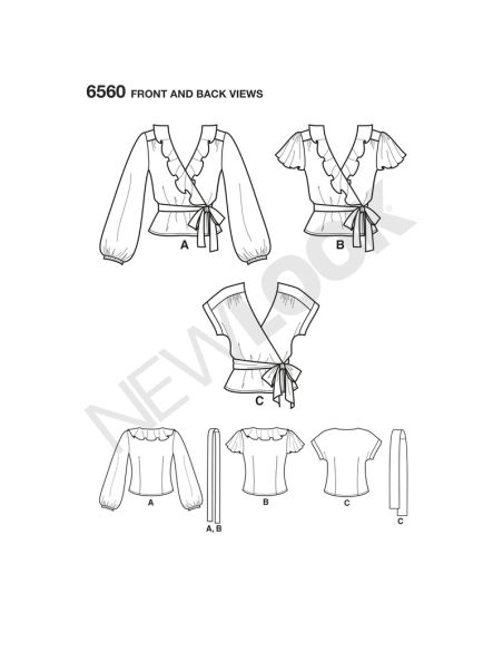 Patron New Look 6560 - Cache cœur