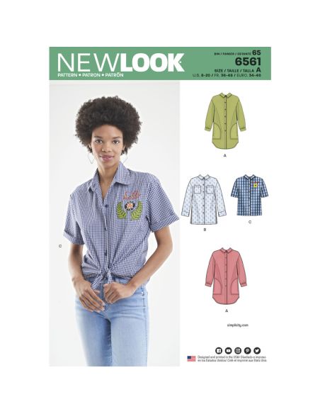 Patron New Look 6561 - Chemisier