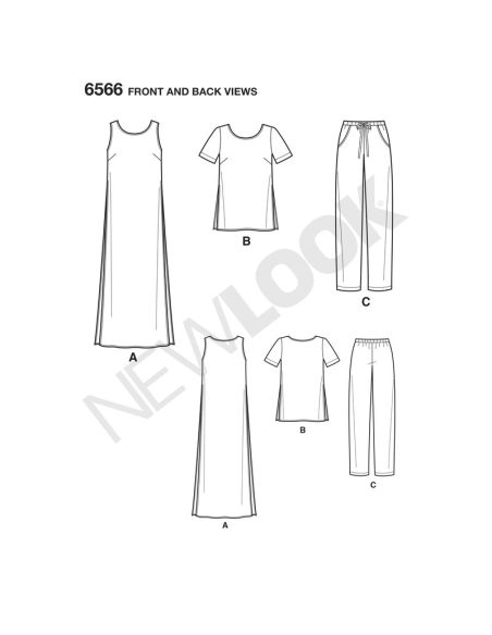 Patron New Look 656 - Ensemble dame