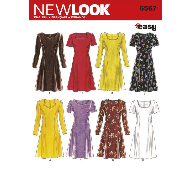 Patron New Look 6567 - Robe