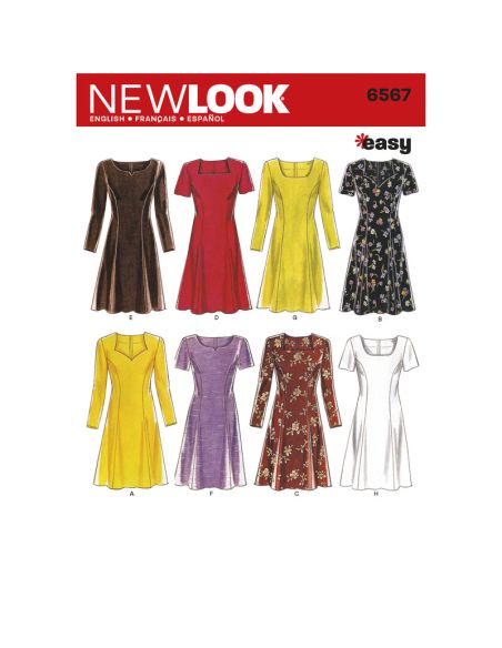 Patron New Look 6567 - Robe