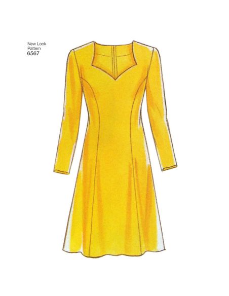 Patron New Look 6567 - Robe