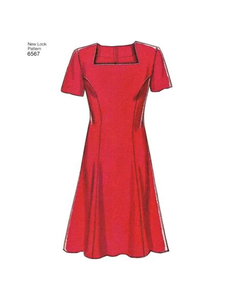 Patron New Look 6567 - Robe