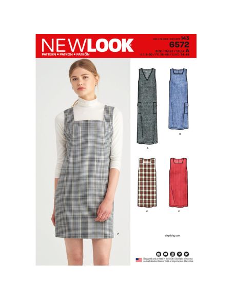 Patron New Look 6572 - Robe