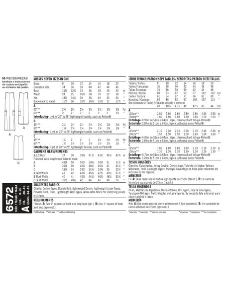 Patron New Look 6572 - Robe