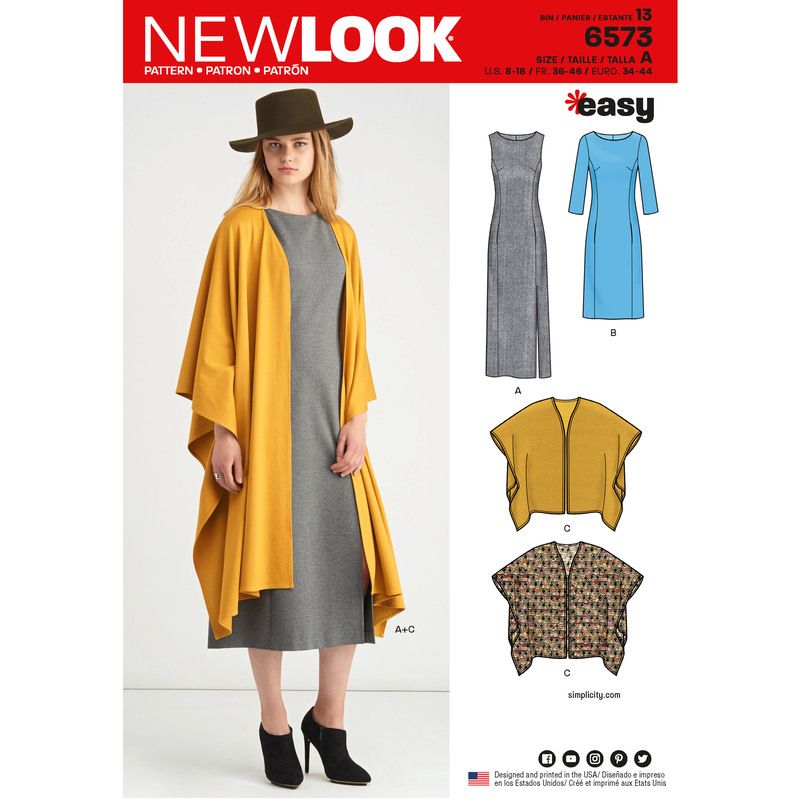 Patron New Look 6573 - Robe et gilet