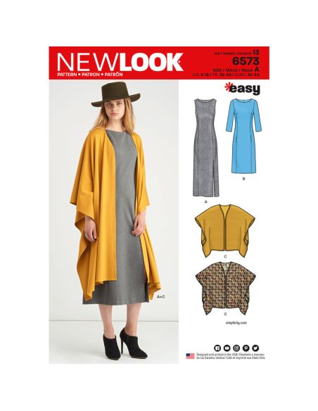 Patron New Look 6573 - Robe et gilet