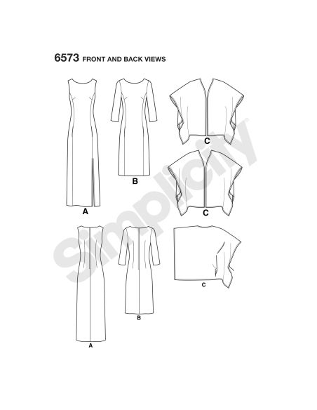 Patron New Look 6573 - Robe et gilet
