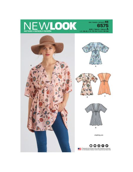 Patron New Look 6575 - Tunique
