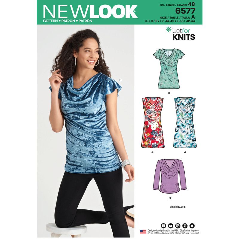 Patron New Look 6577 - Tunique et Tee-Shirt