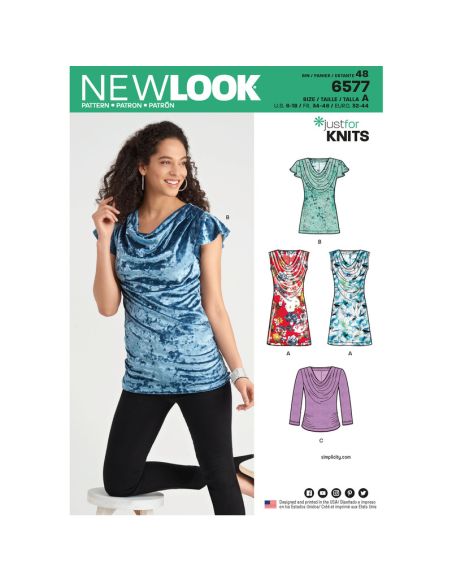 Patron New Look 6577 - Tunique et Tee-Shirt