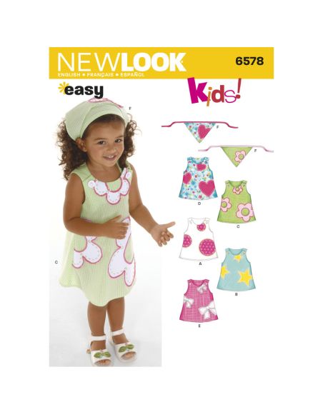 Patron New Look 6578 - Robe et bandana