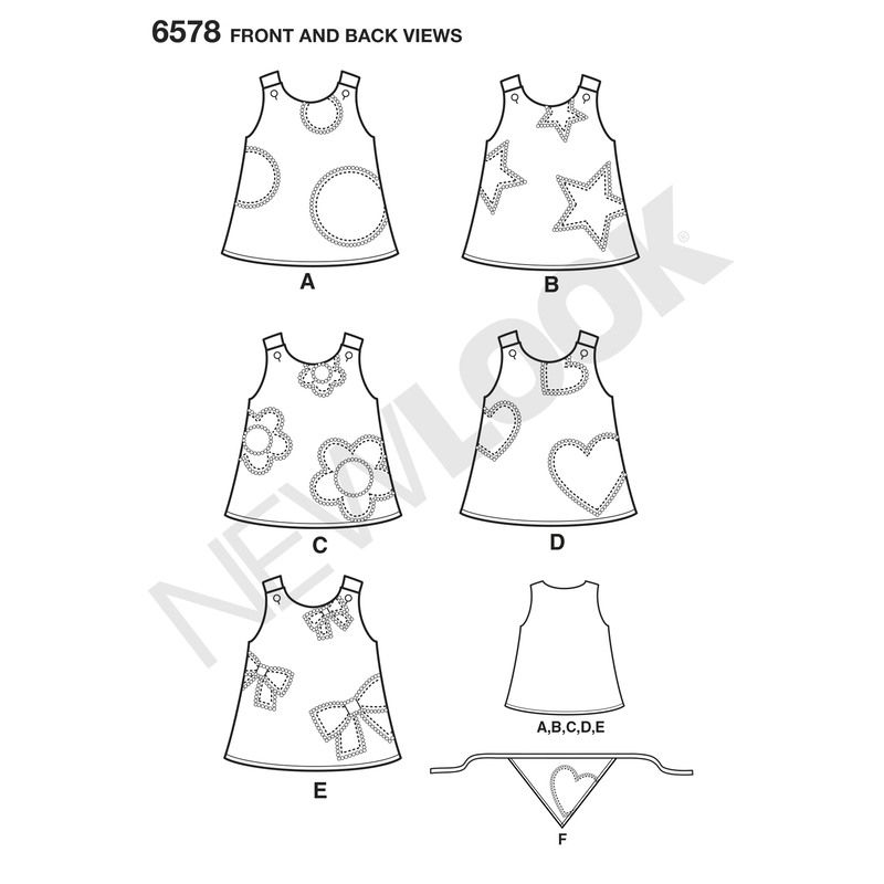 Patron New Look 6578 - Robe et bandana