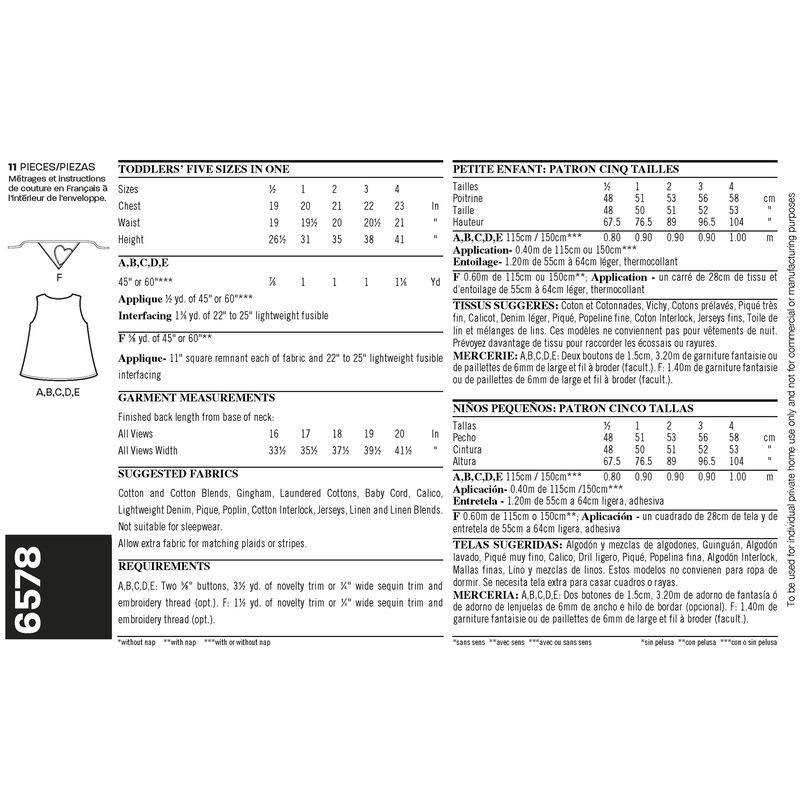 Patron New Look 6578 - Robe et bandana