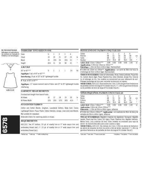 Patron New Look 6578 - Robe et bandana