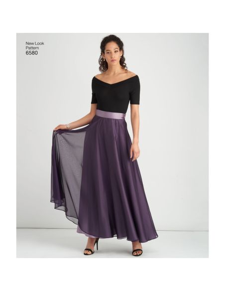 Patron New Look 6580 - Jupe