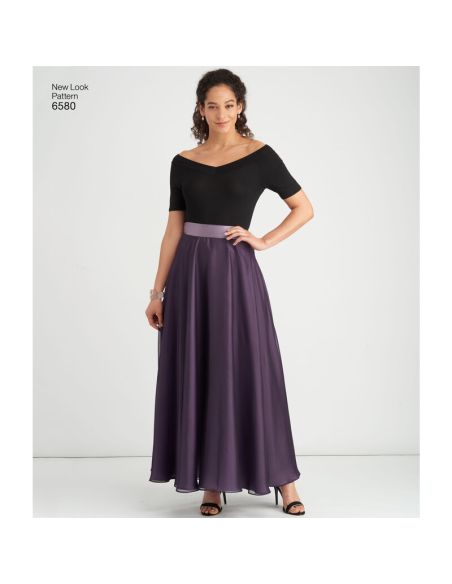 Patron New Look 6580 - Jupe