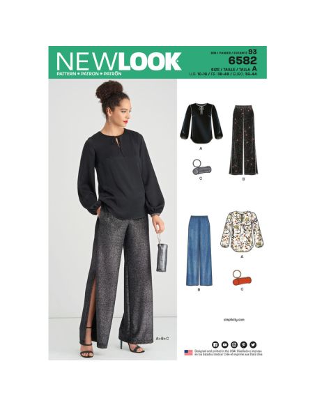 Patron New Look 6582 - Tunique et pantalon