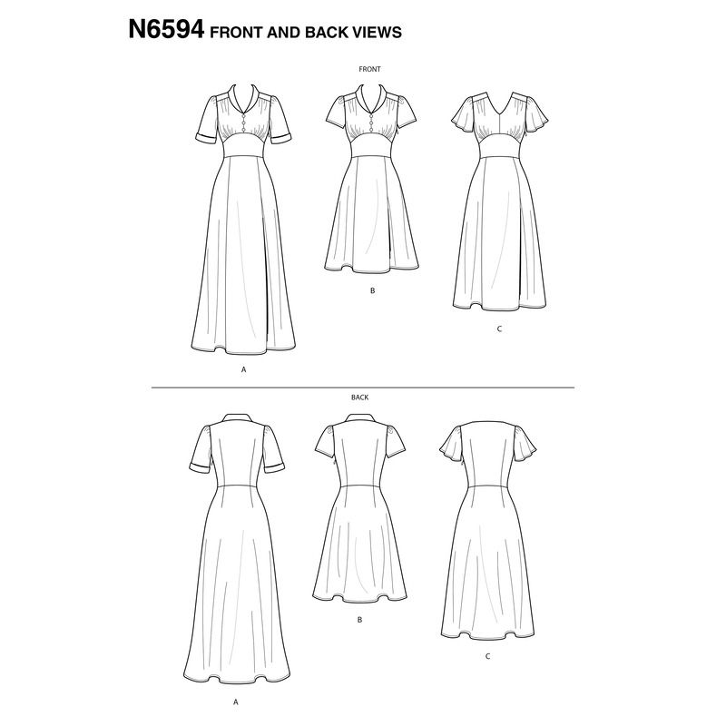 Patron New Look 6594 - Robe