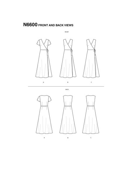 Patron New Look 6600 - Robe