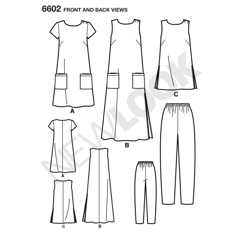 Patron New Look 6602 - Robe