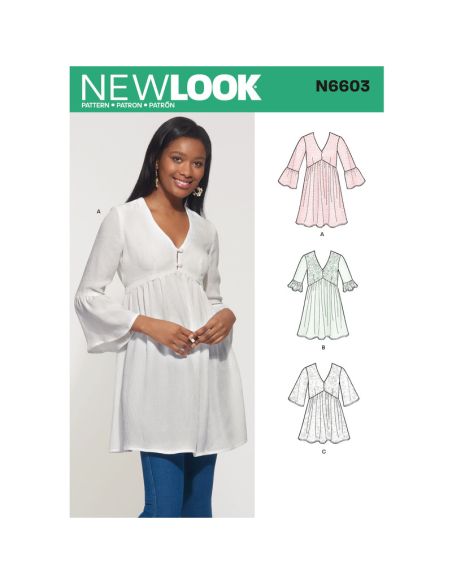 Patron New Look 6603 - Blouse