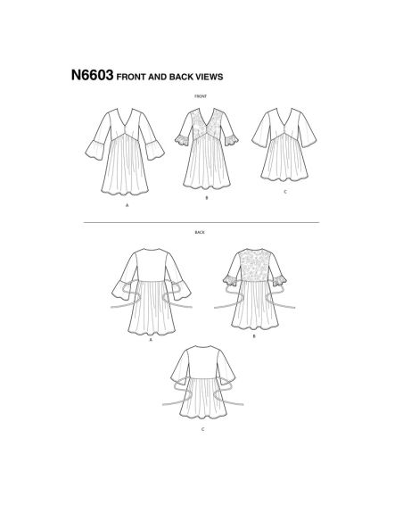 Patron New Look 6603 - Blouse