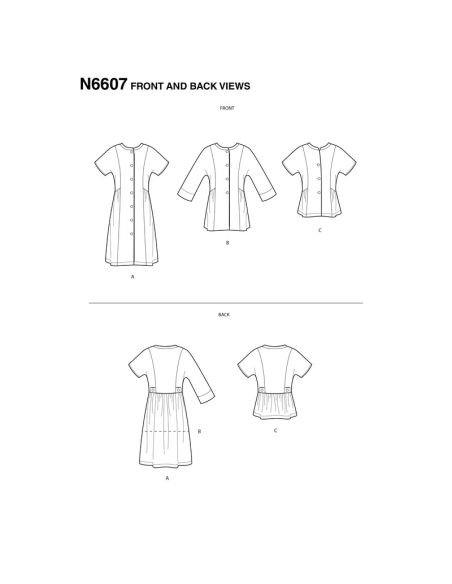 Patron New Look 6607 - Gilet