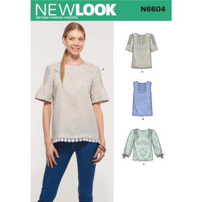 Patron New Look 6604 - Blouse