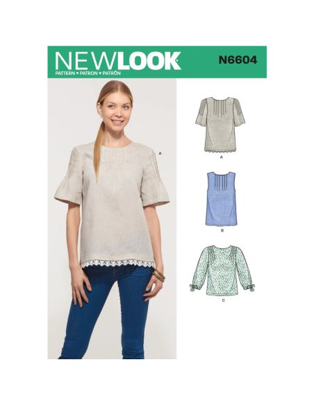 Patron New Look 6604 - Blouse