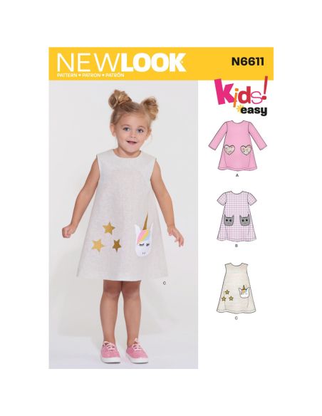 Patron New Look 6611 - Robe