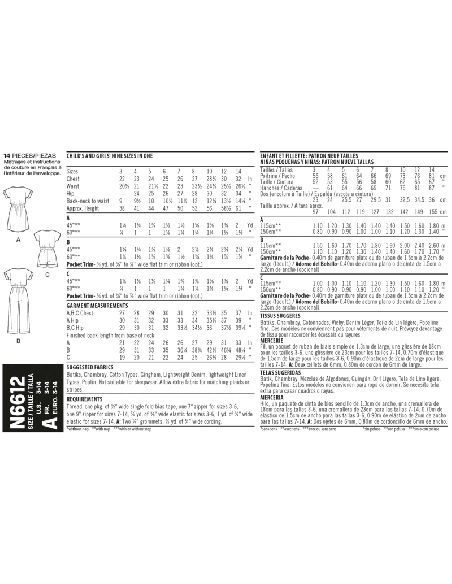 Patron New Look 6612 - Robe